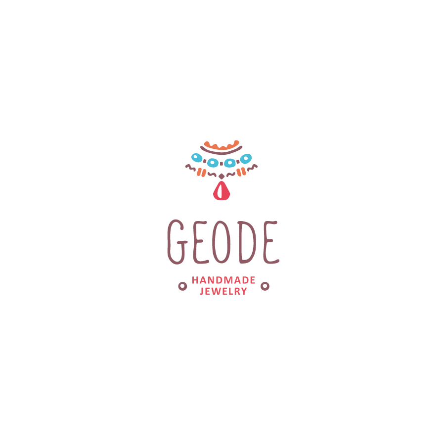 Geode logo handmade jewelry