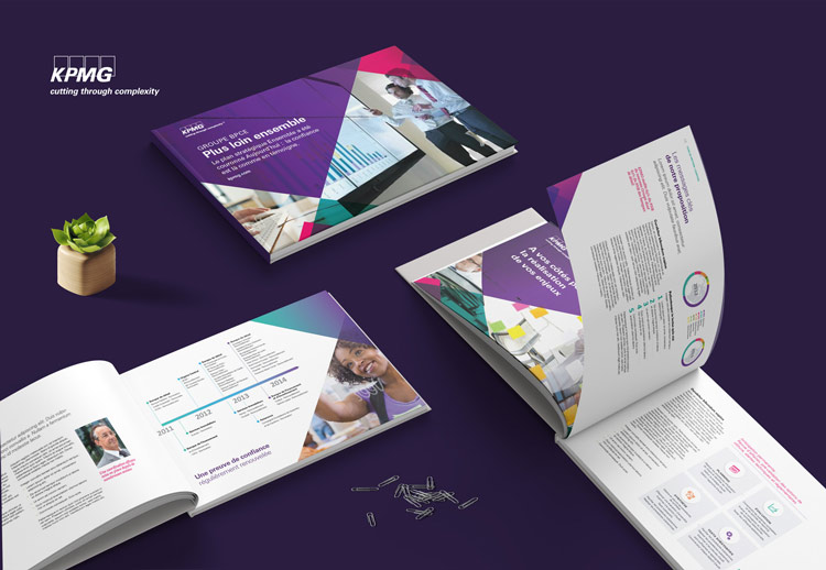 KPMG business proposal brochure design