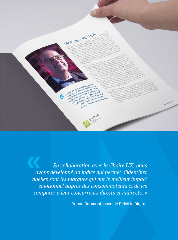 Annual report design: UX Chair (HEC Montreal)