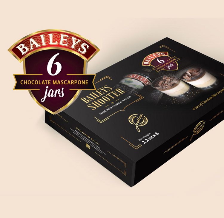 Baileys dessert packaging design